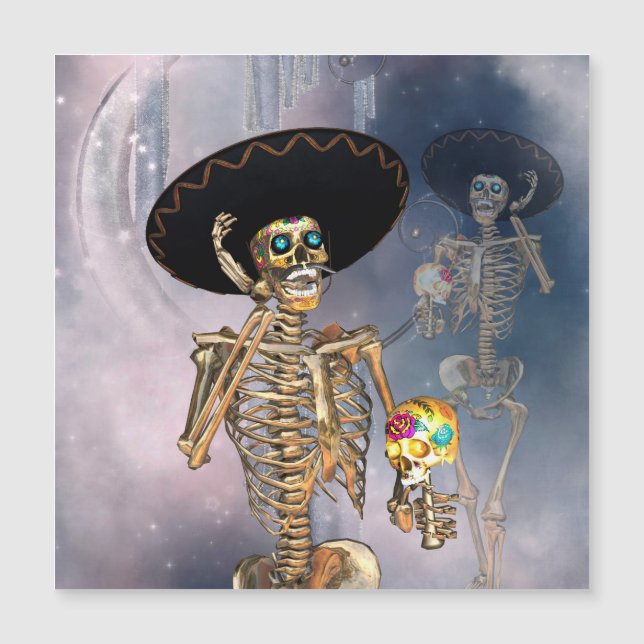 Synlig sockerskalle med maxikanhatt (Framsida)