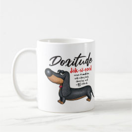 Synlig söt Dachshund hund Kaffemugg