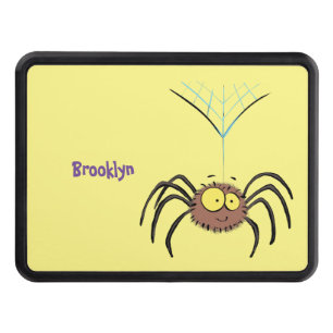 Synlig söt fluffy spider-tecknad dragkroksskydd