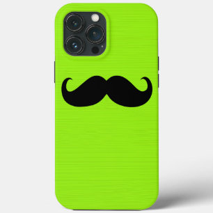 Synlig svart Mustache på Gultens Grönt - bakgrund