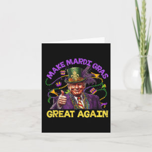 Synlig Trump Mardi Gras Gör Mardi Gras Underbar ig Kort