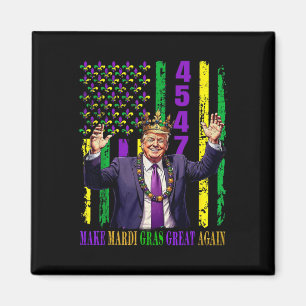 Synlig Trump Mardi Gras Gör Mardi Gras Underbar ig Magnet