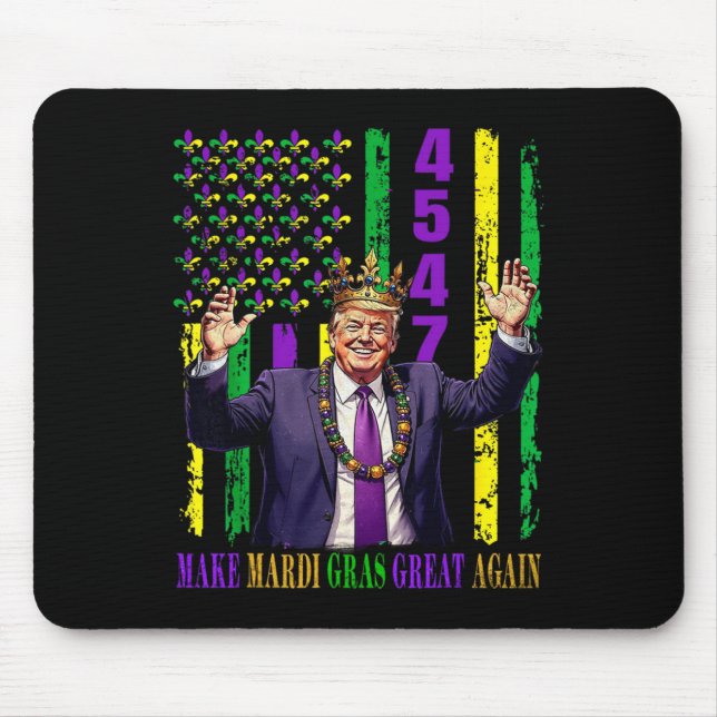 Synlig Trump Mardi Gras Gör Mardi Gras Underbar ig Musmatta (Framsidan)
