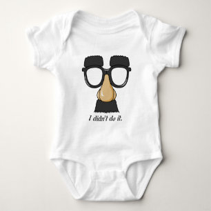 Synliga glasögon, mustasch, näsa och ögonbryn tee shirt