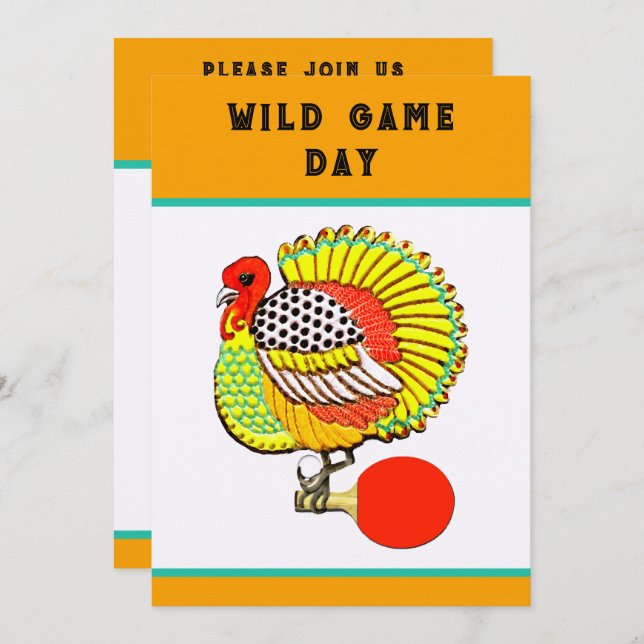 Synliga inbjudningar till Thanksgivingar (Fram/baksida)