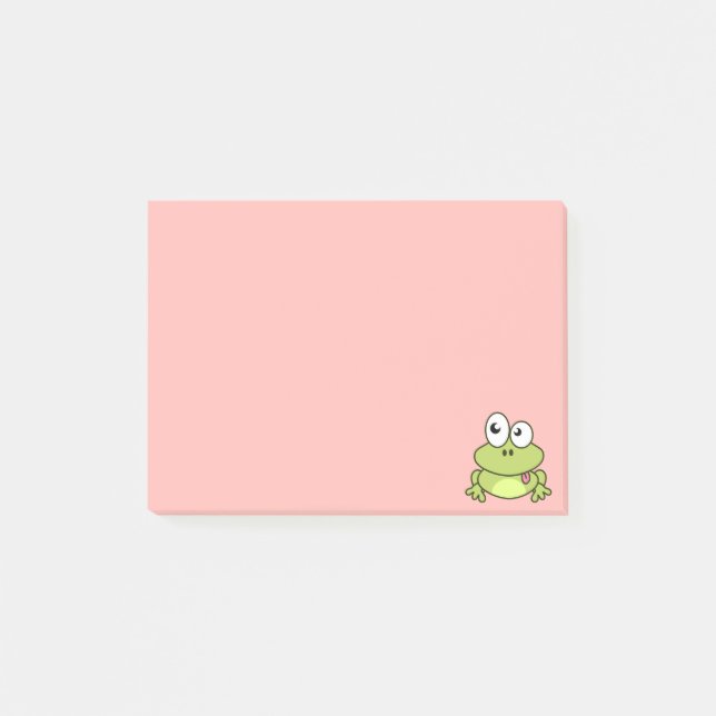 Synliga söta grodbarn, tecknader post-it block (Framsida)