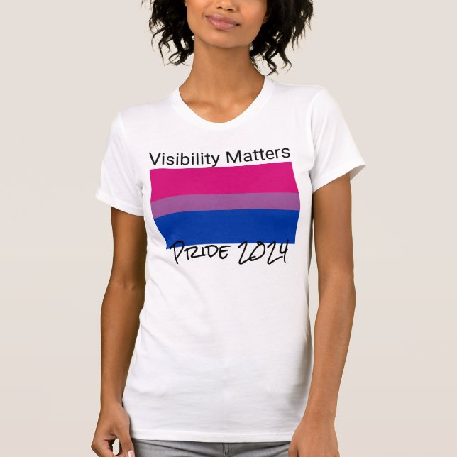 Synlighet, Bisexual Pride Flagga, City T Shirt (Framsida)