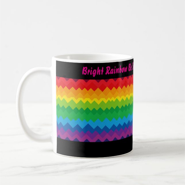 “Synlighet” – Ett abstrakt Pride-mönster #1 Kaffemugg (Vänster)