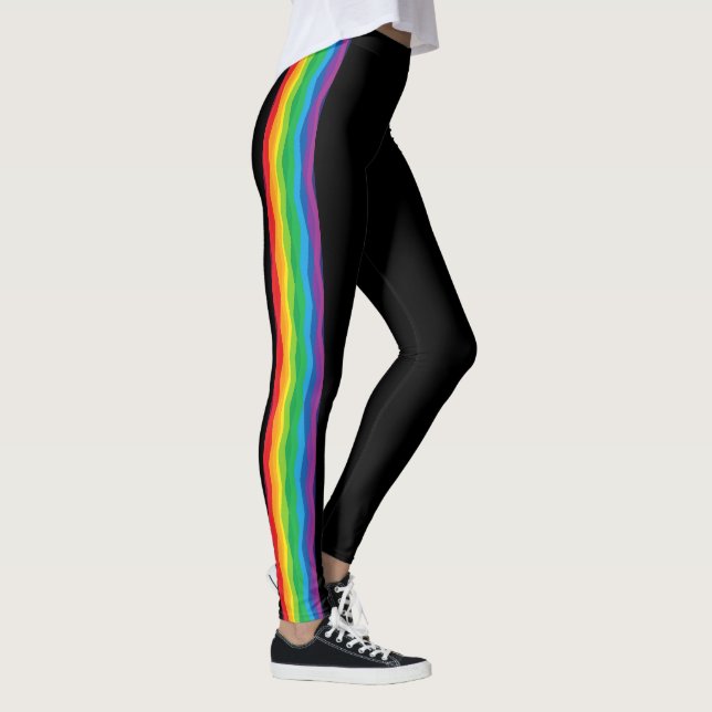 “Synlighet” – Ett abstrakt Pride-mönster #1 Leggings (Höger)