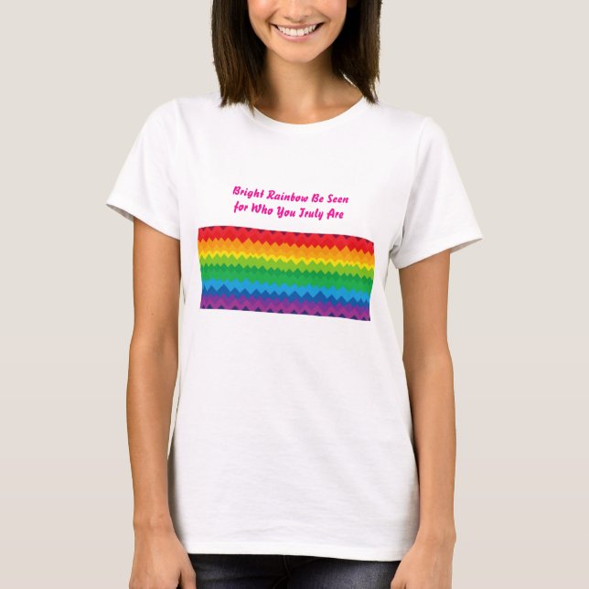 “Synlighet” – Ett abstrakt Pride-mönster #1 T Shirt (Framsida)