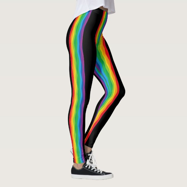 “Synlighet” – Ett abstrakt Pride-mönster #2 Leggings (Höger)