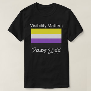 Synlighetsfrågor, Flagga för icke-binärt Pride, or T Shirt