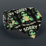 Synligt att jag är sen turtle med Retro Aesthetic Slips<br><div class="desc">Denna lustiga sköldpaddsillustration för med sig en återhållsam charm med dess "Förlåt att jag är sen, jag var dilly-Dallying"-budskap, skapar den till en perfekt för dem som tar till sig livet i sin egen takt. Den här lekande designen har en söt sköldpadda med solglasögon, och den är helt färglös och...</div>