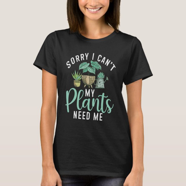 Synligt att jag inte behöver mina växter. t shirt (Framsida)