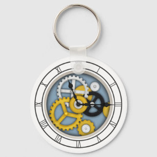 Synligt Clockwork Illusion Fanciendes Clock Art Bl Nyckelring