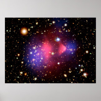 Synligt ljus- och röntgenkompositbild av Galaxy Poster
