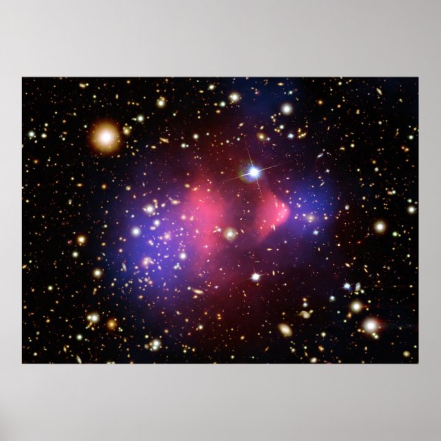 Synligt ljus- och röntgenkompositbild av Galaxy Poster (Framsidan)
