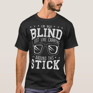 Synligt nedsatt blindskrift Visuell Blind Medveten T Shirt