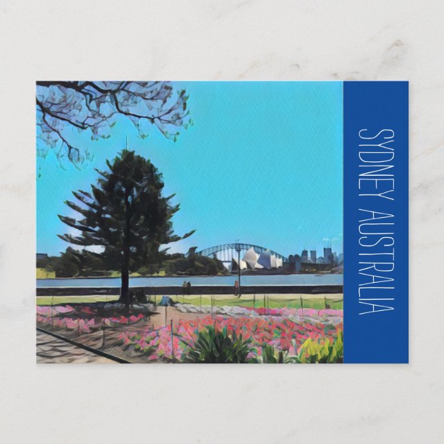 Synney botanics trädgårdens vykort (Framsida)