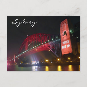 Synney bridge aids night vykort