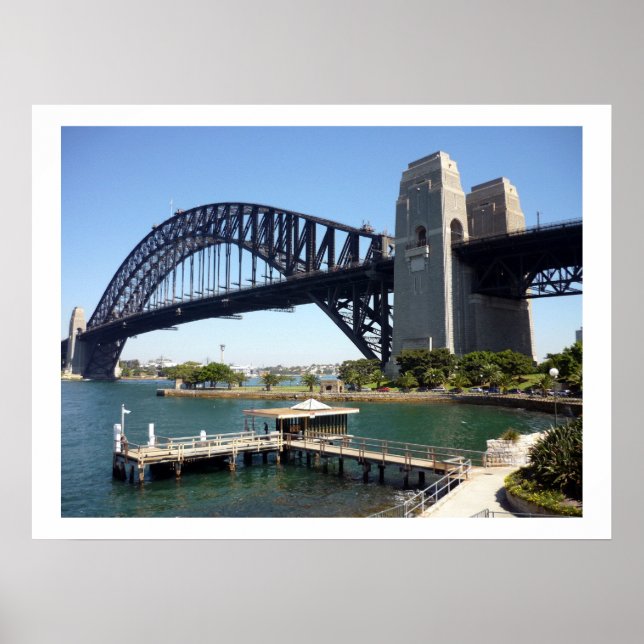 Synney bridge wharf gräns poster (Framsidan)