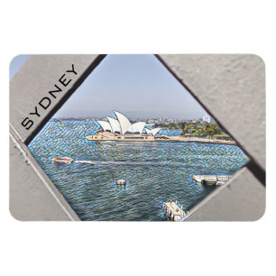 Synney opera house vatten magnet