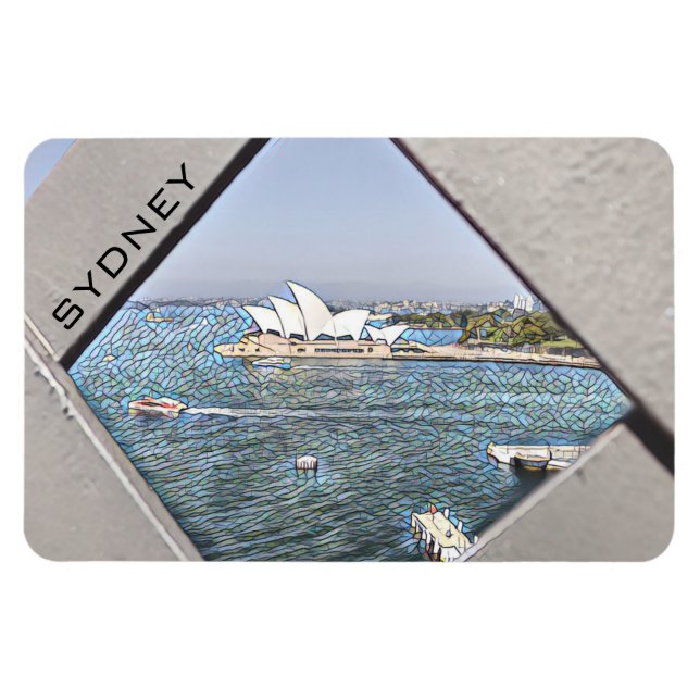 Synney opera house vatten magnet (Horisontell)