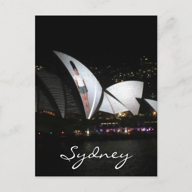 Synney opera house vivid vykort (Framsida)