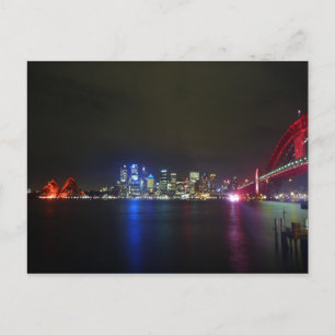 Synney Red skyline Vykort