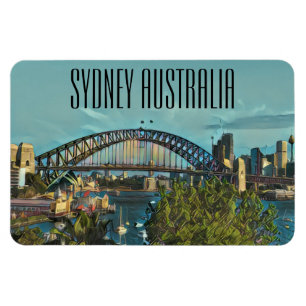 Synney Skyline australia Magnet