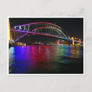 Synney vivid bridge ljus vykort