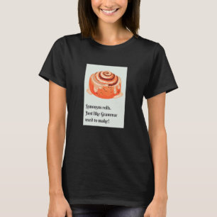 Synonym Rolls Cinnamon Rolls Grammar Pun T Shirt