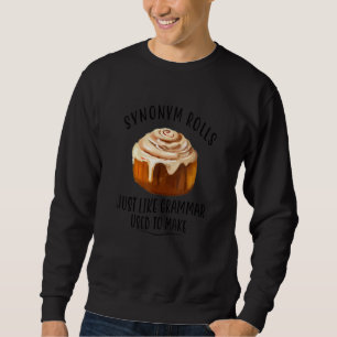 Synonym Rolls English Grammar Pun Lång Ärmad Tröja