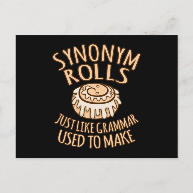 Synonym Rolls English Language Teacher Teach Vykort (Framsida)