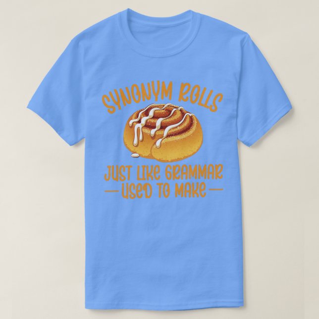 Synonym Rolls Grammar Cinnamon Roll English T Shirt (Design framsida)