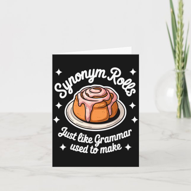 Synonym Rolls Just Like Grammar Used To Make Gramm Kort (Framsida)