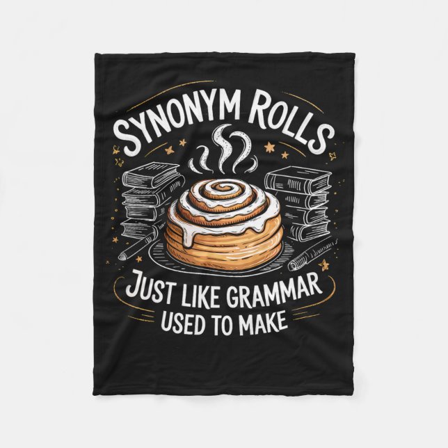 Synonym rullar precis som grammatik brukade för at fleecefilt (Framsidan)