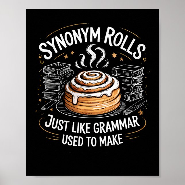 Synonym Rullar Precis Som Grammatik En Gång Använd Poster (Framsidan)