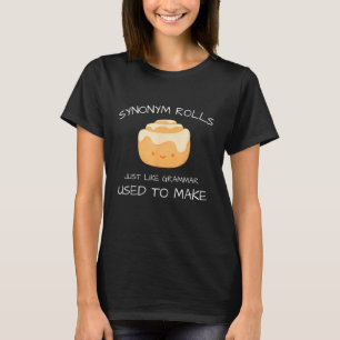 Synonyma roller precis som Grammar som används för T Shirt