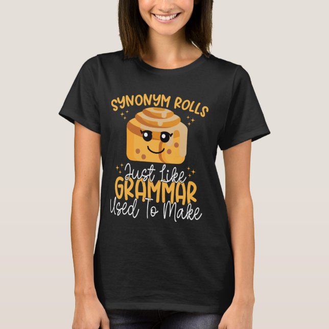 Synonyma rullar precis som grammar som används för t shirt (Framsida)