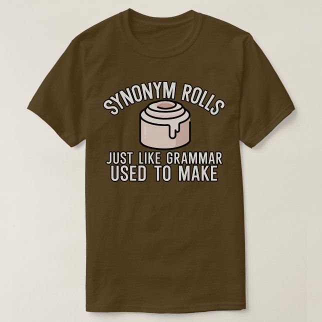 Synonyma rullar precis som grammatik som används f t shirt (Design framsida)