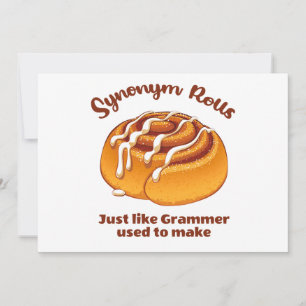 Synonyma rullar precis som Grammer som används för Julkort