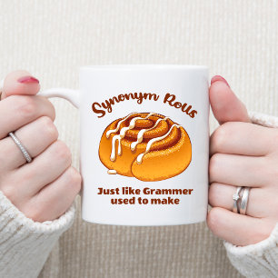 Synonyma rullar precis som Grammer som används för Kaffemugg