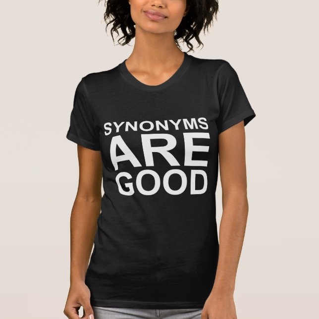 SYNONYMER ÄR BRA Ohyfsad Rolig Språk Skämt Tröja (Framsida)