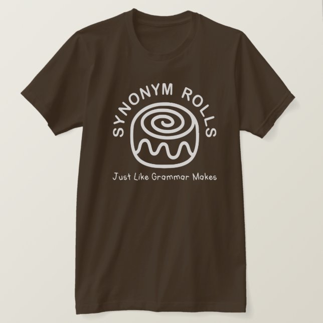 Synonymrullar som grammatik gör T-shirt (Design framsida)
