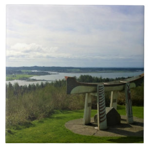 Synpunkter från Astoria Column, Oregon Kakelplatta