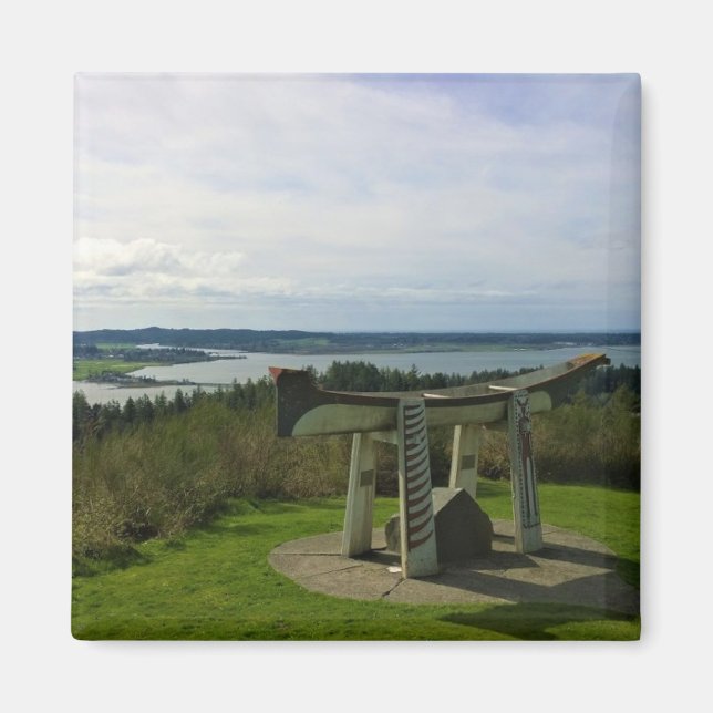 Synpunkter från Astoria Column, Oregon Magnet (Framsidan)