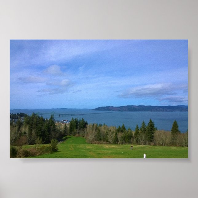 Synpunkter från Astoria Column, Oregon Poster (Framsidan)