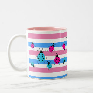 Synpunkter från Cute Gender Reveal. Två-Tonad Mugg