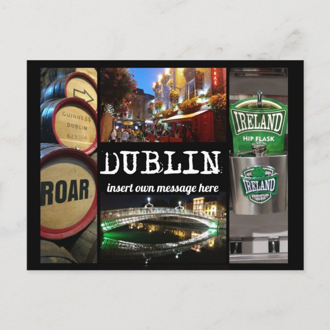 Synpunkter från Dublin 2, med anpassningsbar Vykort (Framsida)